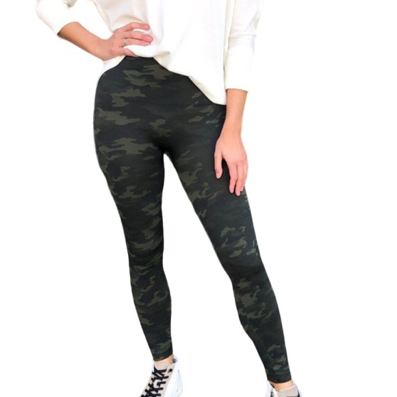 NWT Spanx look at me now leggings green camo - Picture 4 of 5